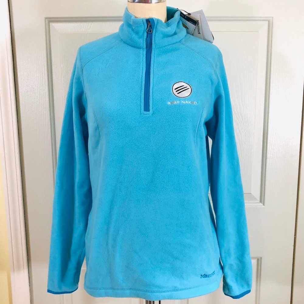 NWT Marmot Polartec Fleece Jacket Top Blue Turquoise Size L
